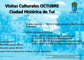 Cartel visitas guiadas outubro